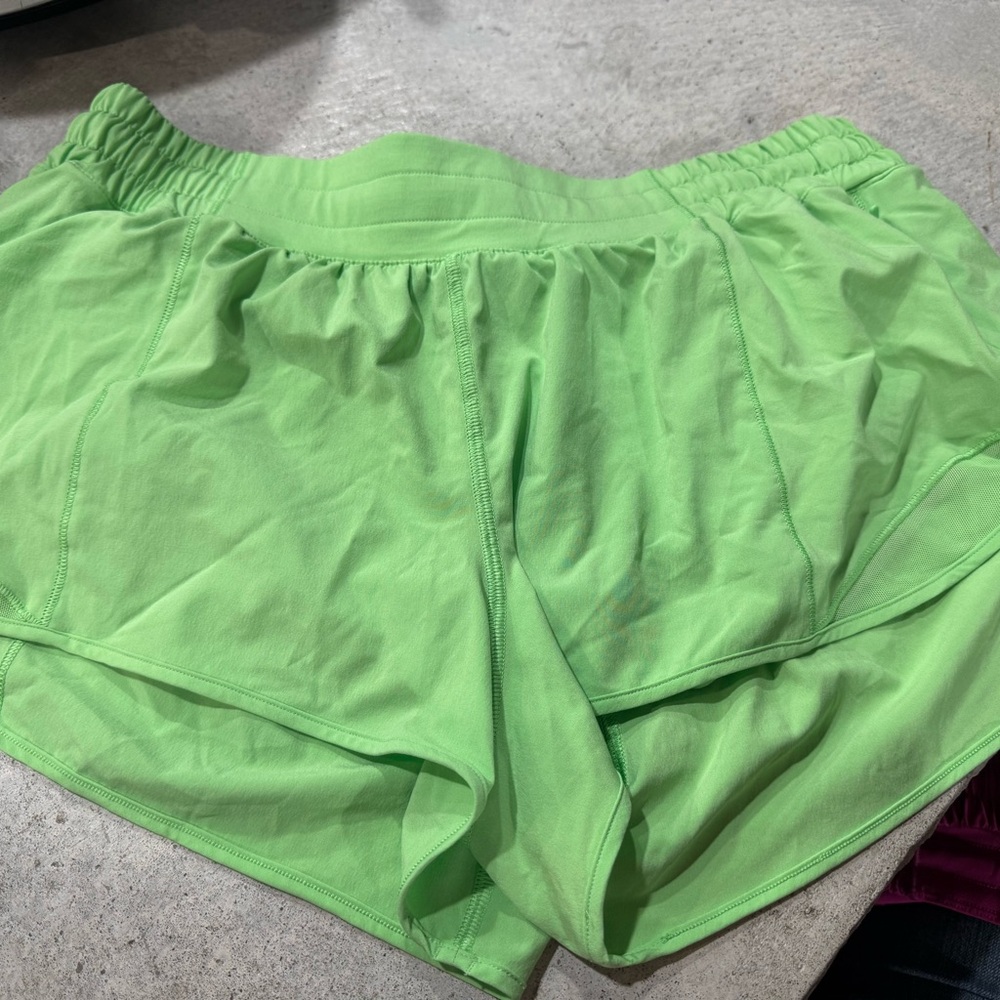 Lululemon Athletica Lime Green Athletic Shorts